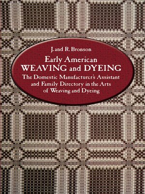 cover image of Early American Weaving and Dyeing
